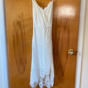white lace dress!!